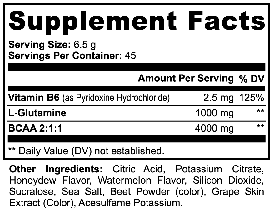 Clann13 BCAA Post Workout Powder (Honeydew/Watermelon)