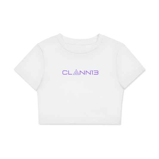Clann13 - Women's Fitted Crop Tee | Bodycon T-Shirt