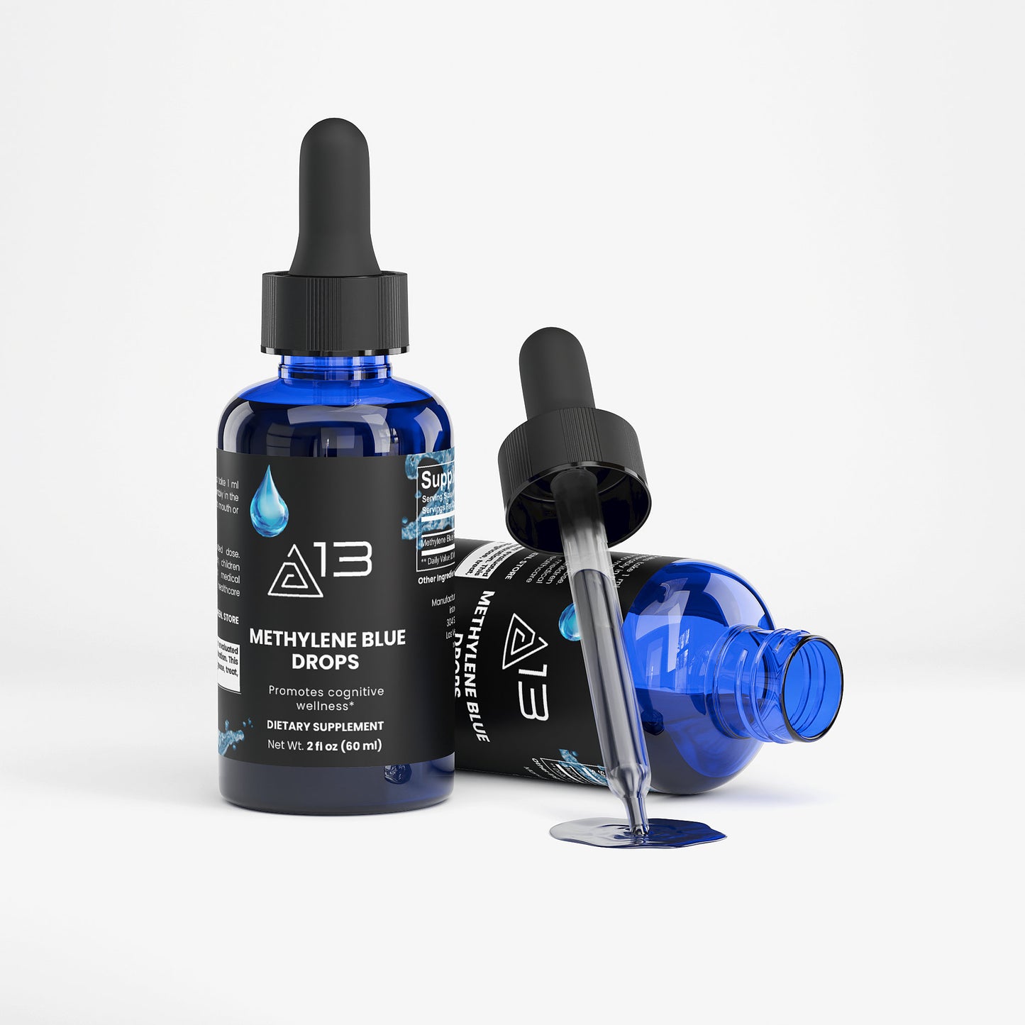 Premium 2 PACK Methylene Blue Drops | Pharmaceutical Grade | Clann13
