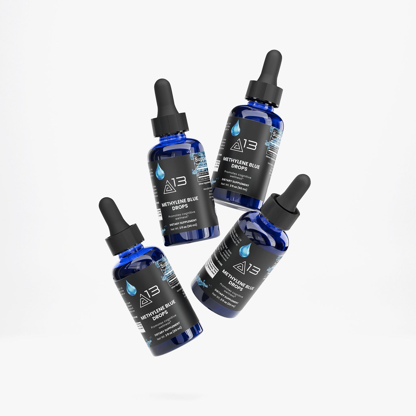 Premium 2 PACK Methylene Blue Drops | Pharmaceutical Grade | Clann13