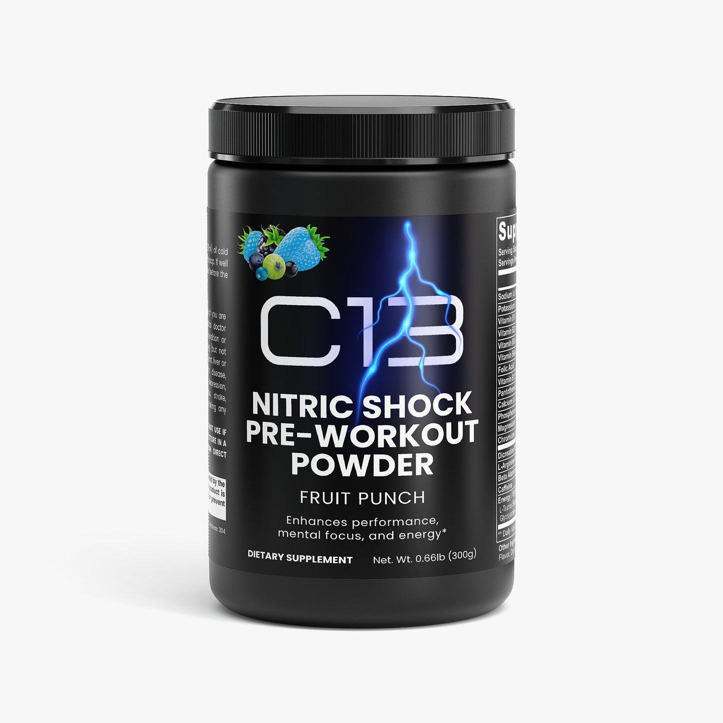 Clann13 Nitric Shock Pre-Workout Powder (Fruit Punch)