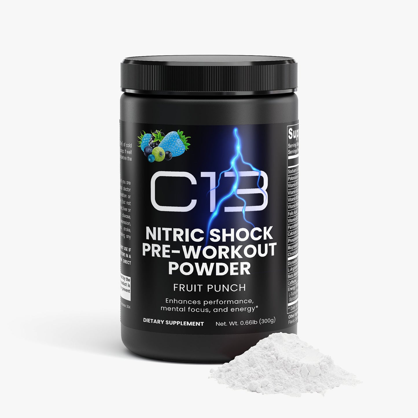 Clann13 Nitric Shock Pre-Workout Powder (Fruit Punch)